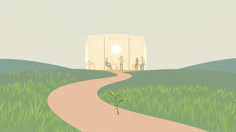Un camino guía hacia la innovación tranquila