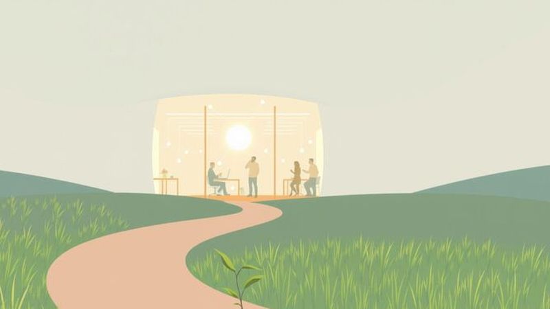 Un camino guía hacia la innovación tranquila