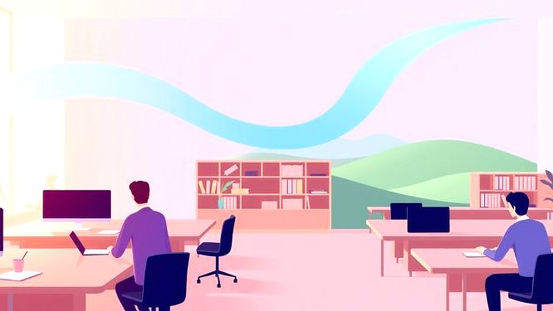 Un espacio de trabajo sereno y productivo