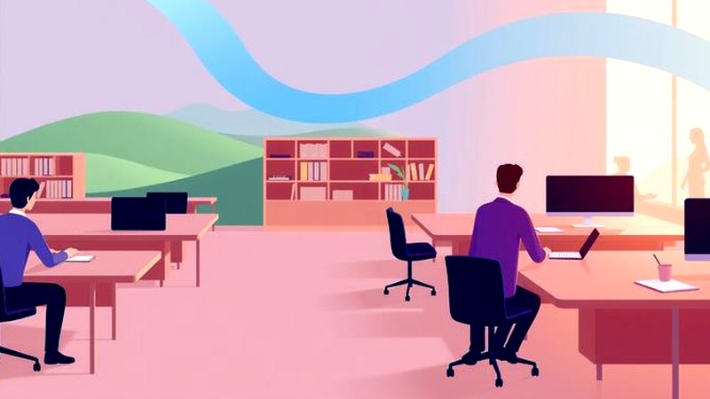 Un espacio de trabajo sereno y productivo