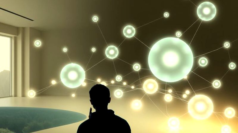 Órbitas luminosas conectan datos en calma