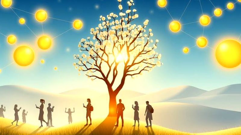 Una luz cálida crea comunidad progresista