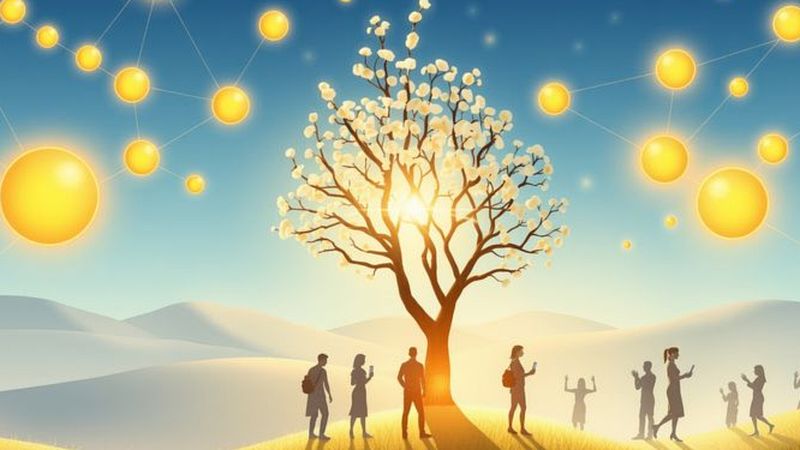 Una luz cálida crea comunidad progresista
