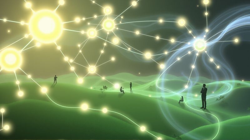 Redes luminosas transmiten conocimiento y conexión