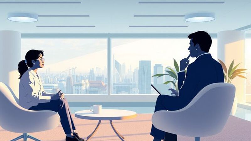 Un espacio de oficina tranquilo inspira confianza