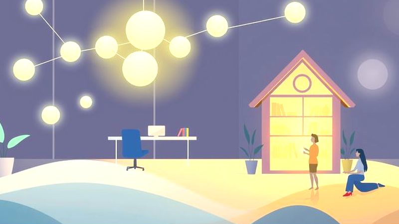 Iluminación suave y colaboración armoniosa
