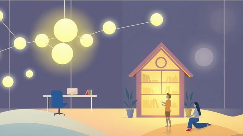 Iluminación suave y colaboración armoniosa