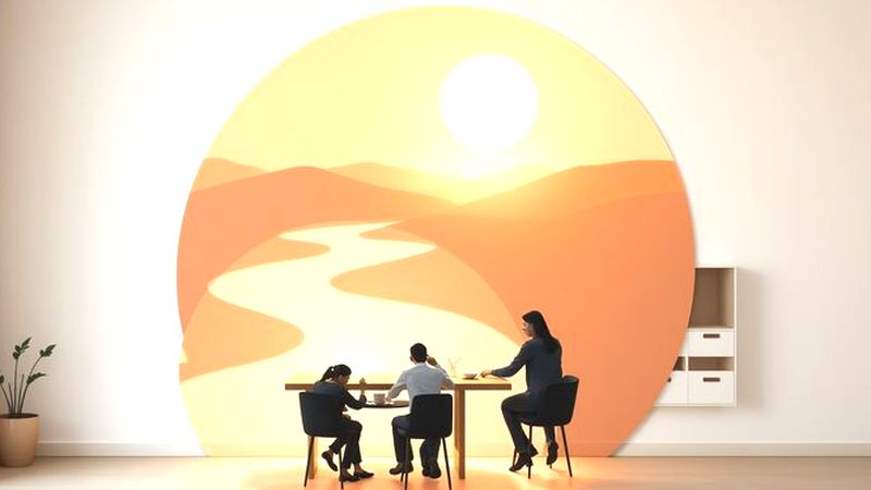 Un lienzo cálido guía la colaboración