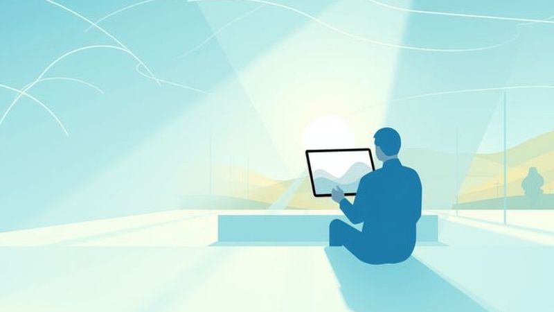 Un espacio digital sereno inspira reflexión