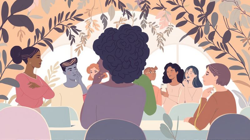 Colaboración creativa en ambiente sereno