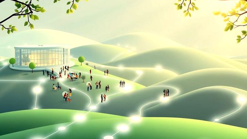 Un paisaje luminoso y colaborativo se muestra
