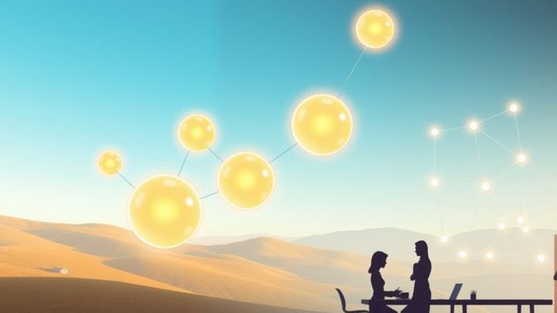 Ideas brillantes colaboran en un entorno sereno