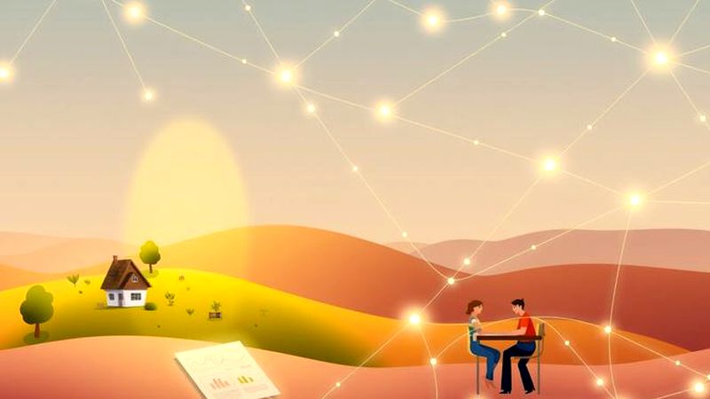 Hilos luminosos conectan crecimiento y colaboración