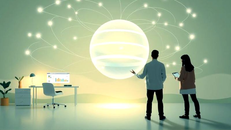 Un espacio digital armonioso transmite crecimiento estratégico