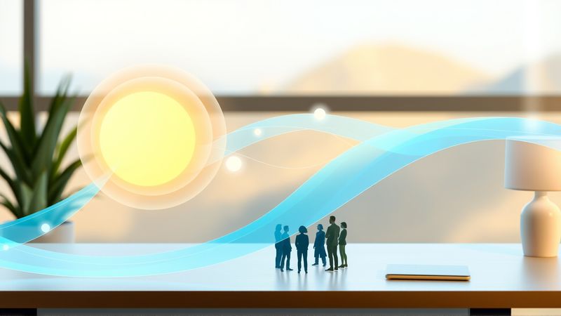 Análisis estratégico visualiza colaboración en calma