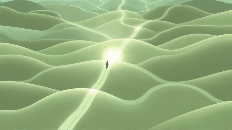 Un paisaje tranquilo guía el progreso