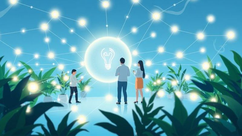 Una idea empresarial florece en conexión