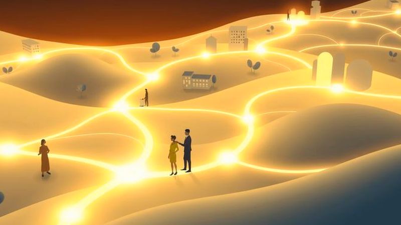 Conexiones digitales brillan en comunidad serena